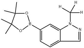 1-(methyl-d3)-6-(4,4,5,5-tetramethyl-1,3,2-dioxaborolan-2-yl)-1H-indazole Structure