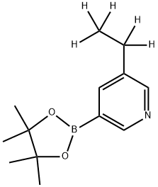 3-(ethyl-d5)-5-(4,4,5,5-tetramethyl-1,3,2-dioxaborolan-2-yl)pyridine Structure