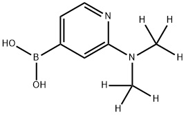 (2-(bis(methyl-d3)amino)pyridin-4-yl)boronic acid Struktur