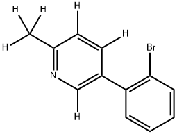 5-(2-bromophenyl)-2-(methyl-d3)pyridine-3,4,6-d3 Structure