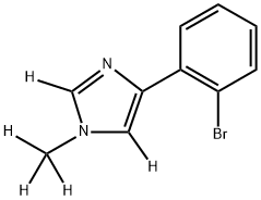 4-(2-bromophenyl)-1-(methyl-d3)-1H-imidazole-2,5-d2 Struktur