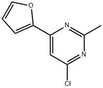 4-chloro-6-(3-furyl)-2-methylpyrimidine, 28565-18-6, 結(jié)構(gòu)式