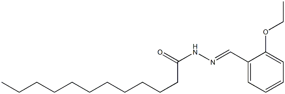 N'-[(1E)-(2-ethoxyphenyl)methylidene]dodecanehydrazide Struktur