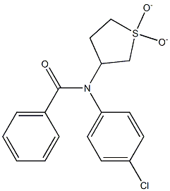 N-(4-CHLOROPHENYL)-N-(1,1-DIOXIDOTETRAHYDRO-3-THIENYL)BENZAMIDE Struktur