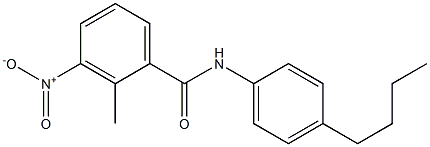 N-(4-butylphenyl)-2-methyl-3-nitrobenzamide Struktur