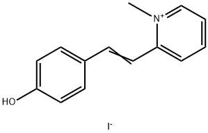 2-(p-Hydroxystyryl)-1-methylpyridinium iodide Struktur