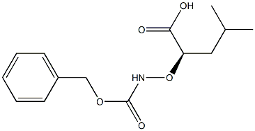 (R)-2-((((benzyloxy)carbonyl)amino)oxy)-4-methylpentanoic acid Struktur