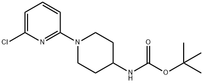 tert-Butyl 1-(6-chloropyridin-2-yl)piperidin-4-ylcarbamate Struktur