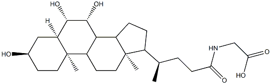 2-((4R)-4-((3R,5R,6S,7R,10R,13R)-3,6,7-Trihydroxy-10,13-Dimethylhexadecahydro-1H-Cyclopenta[A]Phenanthren-17-Yl)Pentanamido)Acetic Acid|66225-78-3