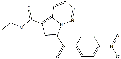 ethyl 7-(4-nitrobenzoyl)pyrrolo[1,2-b]pyridazine-5-carboxylate Struktur
