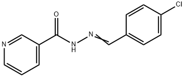 N'-[(1E)-(4-chlorophenyl)methylidene]pyridine-3-carbohydrazide Struktur