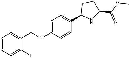 methyl (5R)-5-(4-{[(2-fluorophenyl)methyl]oxy}phenyl)-L-prolinate