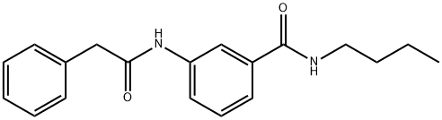 N-butyl-3-[(2-phenylacetyl)amino]benzamide Struktur