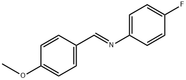 N-(4-fluorophenyl)-N-[(E)-(4-methoxyphenyl)methylidene]amine Struktur