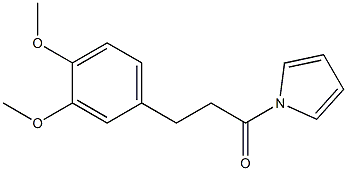 N-(3-(3,4-dimethoxyphenyl)propanoyl)pyrrole Struktur
