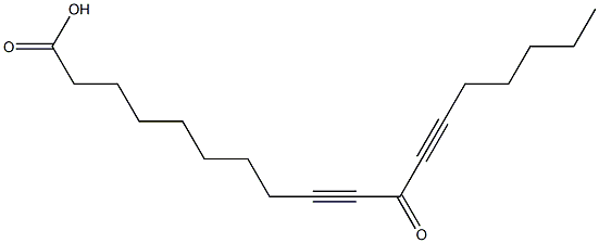 11-oxooctadeca-9,12-diynoic acid Struktur