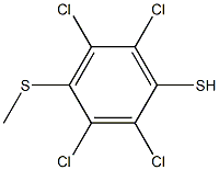 4-METHOTHIO-TETRACHLOROTHIOPHENOL Struktur