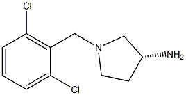 (3R)-1-(2,6-dichlorobenzyl)pyrrolidin-3-amine Struktur