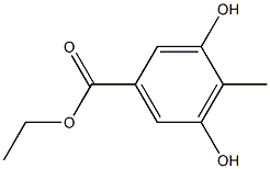 3,5-DIHYDROXY-4-METHYLBENZOIC ACID ETHYL ESTER Struktur