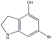 6-BROMO-4-HYDROXY (1H)INDOLIN Struktur