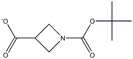 1-boc-3-azetidinecarboxylate Struktur