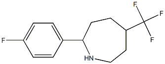 2-(4-FLUOROPHENYL)-5-(TRIFLUOROMETHYL)AZEPANE Struktur