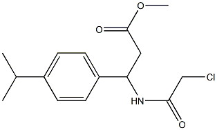 methyl 3-[(2-chloroacetyl)amino]-3-(4-isopropylphenyl)propanoate Struktur