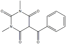 5-benzoyl-1,3-dimethyl-2,4,6(1H,3H,5H)-pyrimidinetrione Struktur