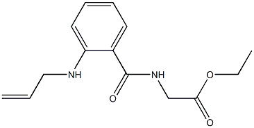 ethyl 2-{[2-(allylamino)benzoyl]amino}acetate Struktur