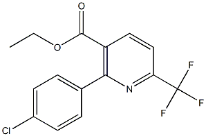 ethyl 2-(4-chlorophenyl)-6-(trifluoromethyl)nicotinate Struktur