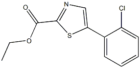 ethyl 5-(2-chlorophenyl)thiazole-2-carboxylate Struktur