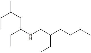 (2-ethylhexyl)(5-methylheptan-3-yl)amine Struktur