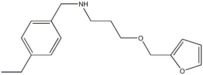 [(4-ethylphenyl)methyl][3-(furan-2-ylmethoxy)propyl]amine Struktur