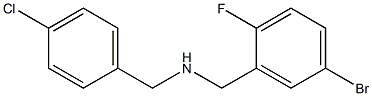 [(5-bromo-2-fluorophenyl)methyl][(4-chlorophenyl)methyl]amine Struktur