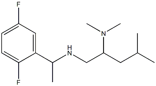 [1-(2,5-difluorophenyl)ethyl][2-(dimethylamino)-4-methylpentyl]amine Struktur