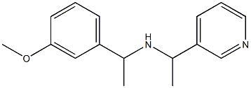 [1-(3-methoxyphenyl)ethyl][1-(pyridin-3-yl)ethyl]amine Struktur
