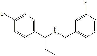 [1-(4-bromophenyl)propyl][(3-fluorophenyl)methyl]amine Struktur