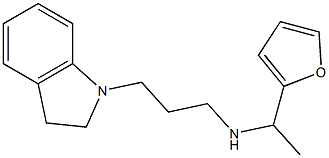 [3-(2,3-dihydro-1H-indol-1-yl)propyl][1-(furan-2-yl)ethyl]amine Struktur