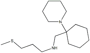 [3-(methylsulfanyl)propyl]({[1-(piperidin-1-yl)cyclohexyl]methyl})amine Struktur