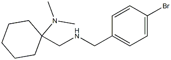 1-({[(4-bromophenyl)methyl]amino}methyl)-N,N-dimethylcyclohexan-1-amine Struktur