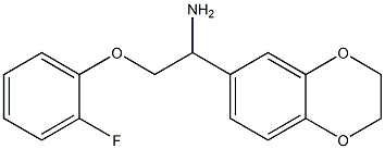 1-(2,3-dihydro-1,4-benzodioxin-6-yl)-2-(2-fluorophenoxy)ethanamine Struktur
