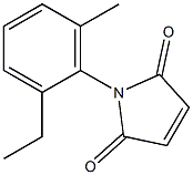 1-(2-ethyl-6-methylphenyl)-2,5-dihydro-1H-pyrrole-2,5-dione Struktur