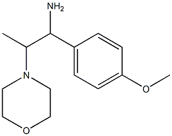 1-(4-methoxyphenyl)-2-morpholin-4-ylpropan-1-amine Struktur
