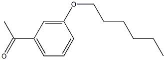 1-[3-(hexyloxy)phenyl]ethan-1-one Struktur