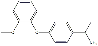 1-[4-(2-methoxyphenoxy)phenyl]ethan-1-amine Struktur