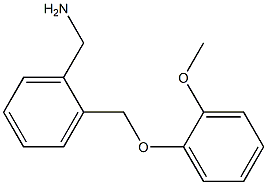 1-{2-[(2-methoxyphenoxy)methyl]phenyl}methanamine Struktur