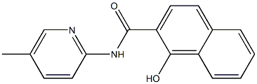 1-hydroxy-N-(5-methylpyridin-2-yl)naphthalene-2-carboxamide Struktur