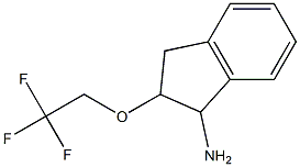 2-(2,2,2-trifluoroethoxy)-2,3-dihydro-1H-inden-1-ylamine Structure