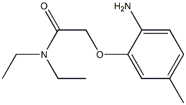 2-(2-amino-5-methylphenoxy)-N,N-diethylacetamide Struktur