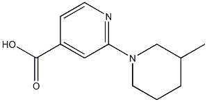 2-(3-methylpiperidin-1-yl)pyridine-4-carboxylic acid Structure